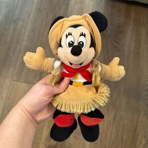 Disney Frontierland 9" Minnie Mouse Bean Bag Parks Stuffie Plush Magic Kingdom